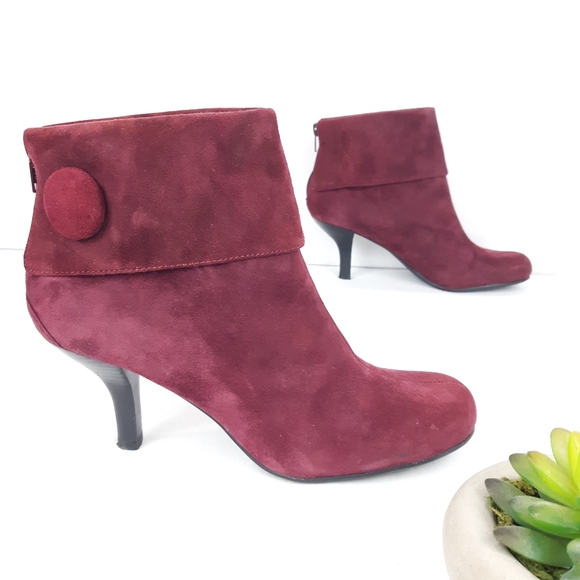 Franco Sarto Shoes - FRANCO SARTO SUEDE MISS ANKLE BOOTS